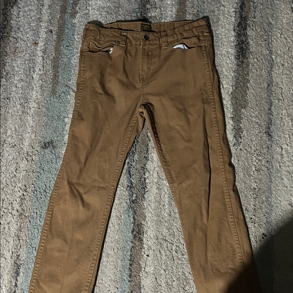Obey Brown Slim Fit Pants